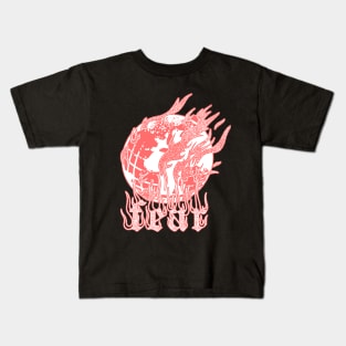 y2k fire streetwear Kids T-Shirt